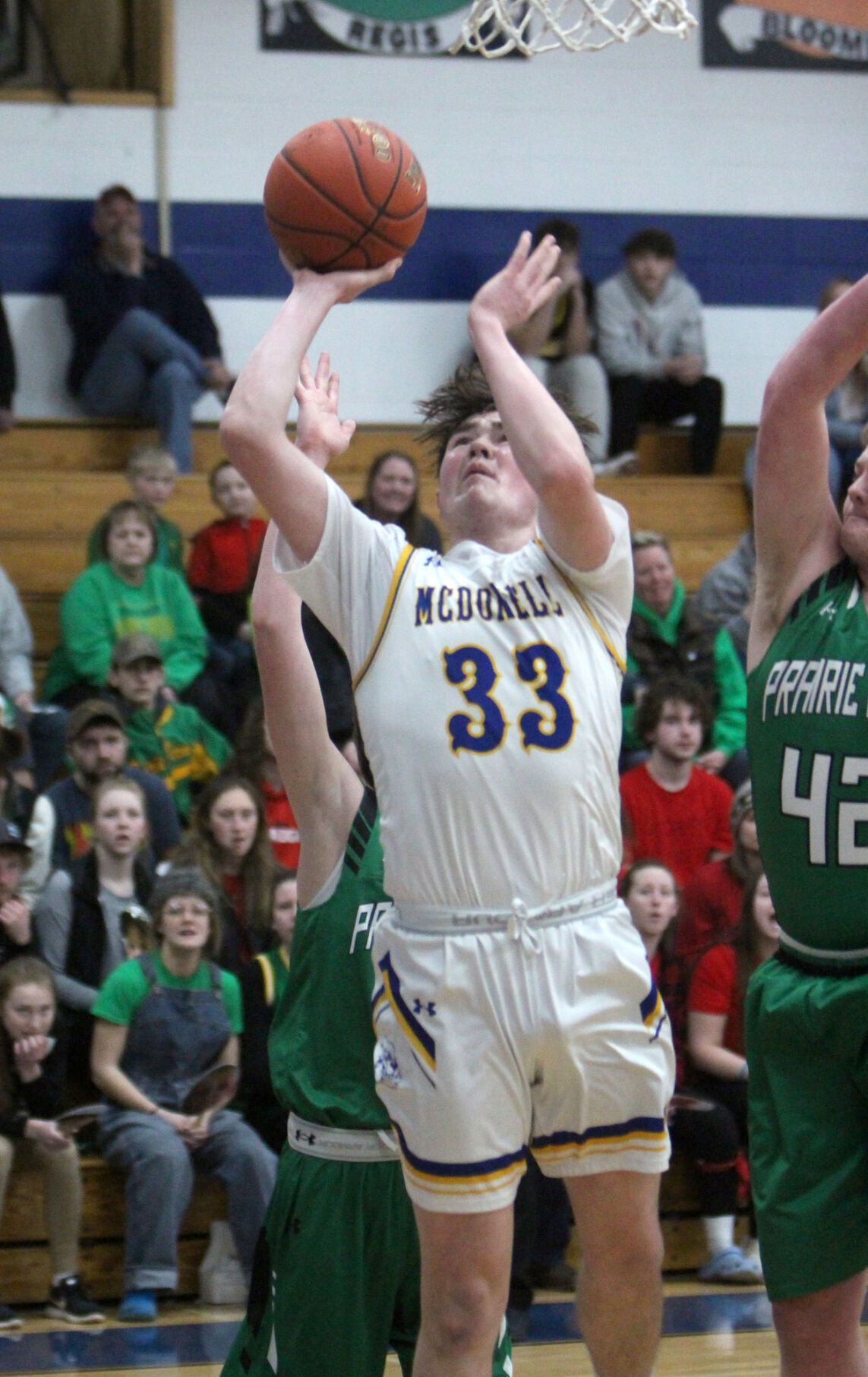 Prairie Farm at McDonell boys basketball 3-1-22